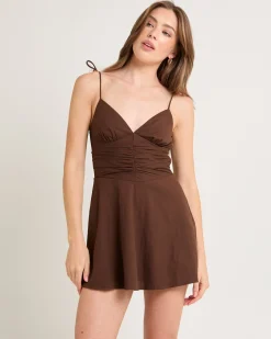 Josie Tie Shoulder Mini Dress