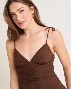 Josie Tie Shoulder Mini Dress