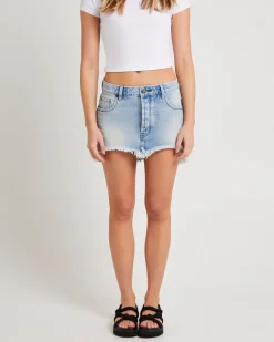 Junkyard Denim Mini Skirt
