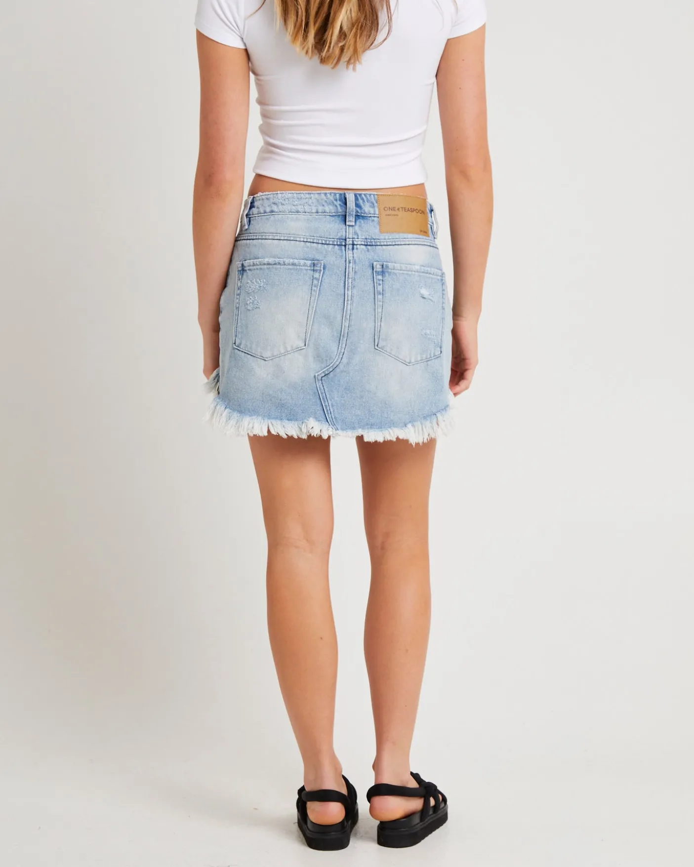 Junkyard Denim Mini Skirt