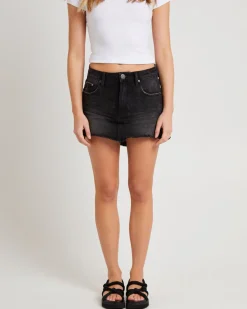 Junkyard Denim Mini Skirt