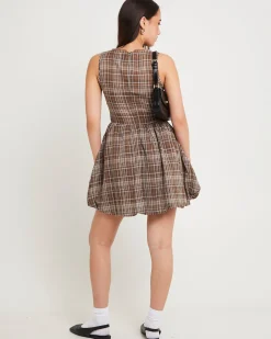 Juno Check Mini Dress