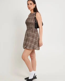 Juno Check Mini Dress