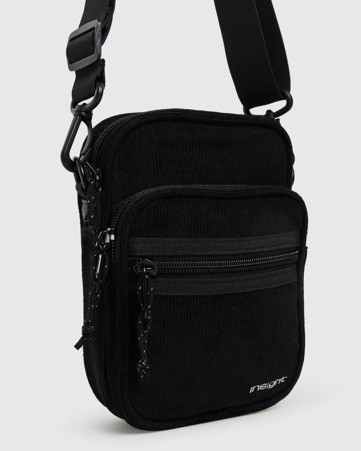 Kai Cord Side Bag in Black