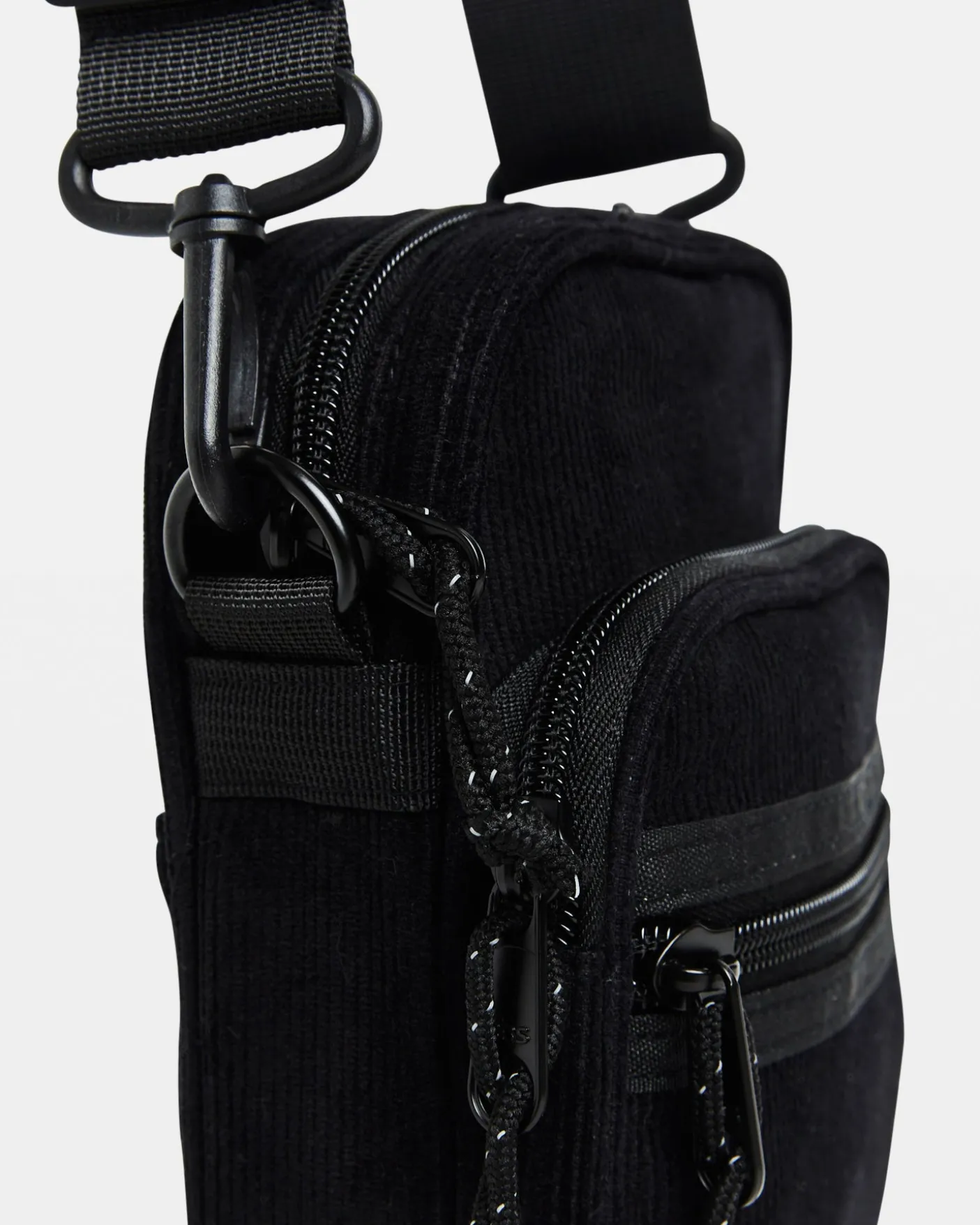 Kai Cord Side Bag in Black