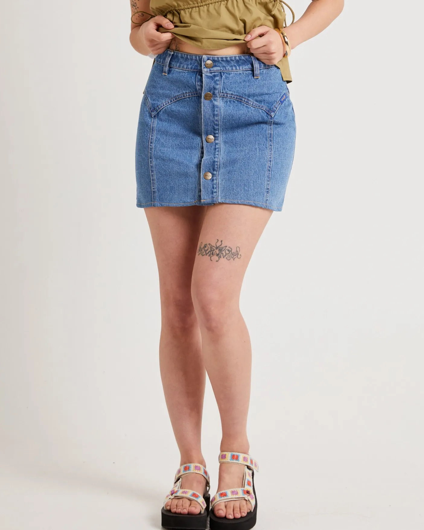 Kansas Denim Mini Skirt