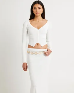 Kelse Knitted Button LS