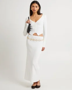 Kelse Knitted Button LS