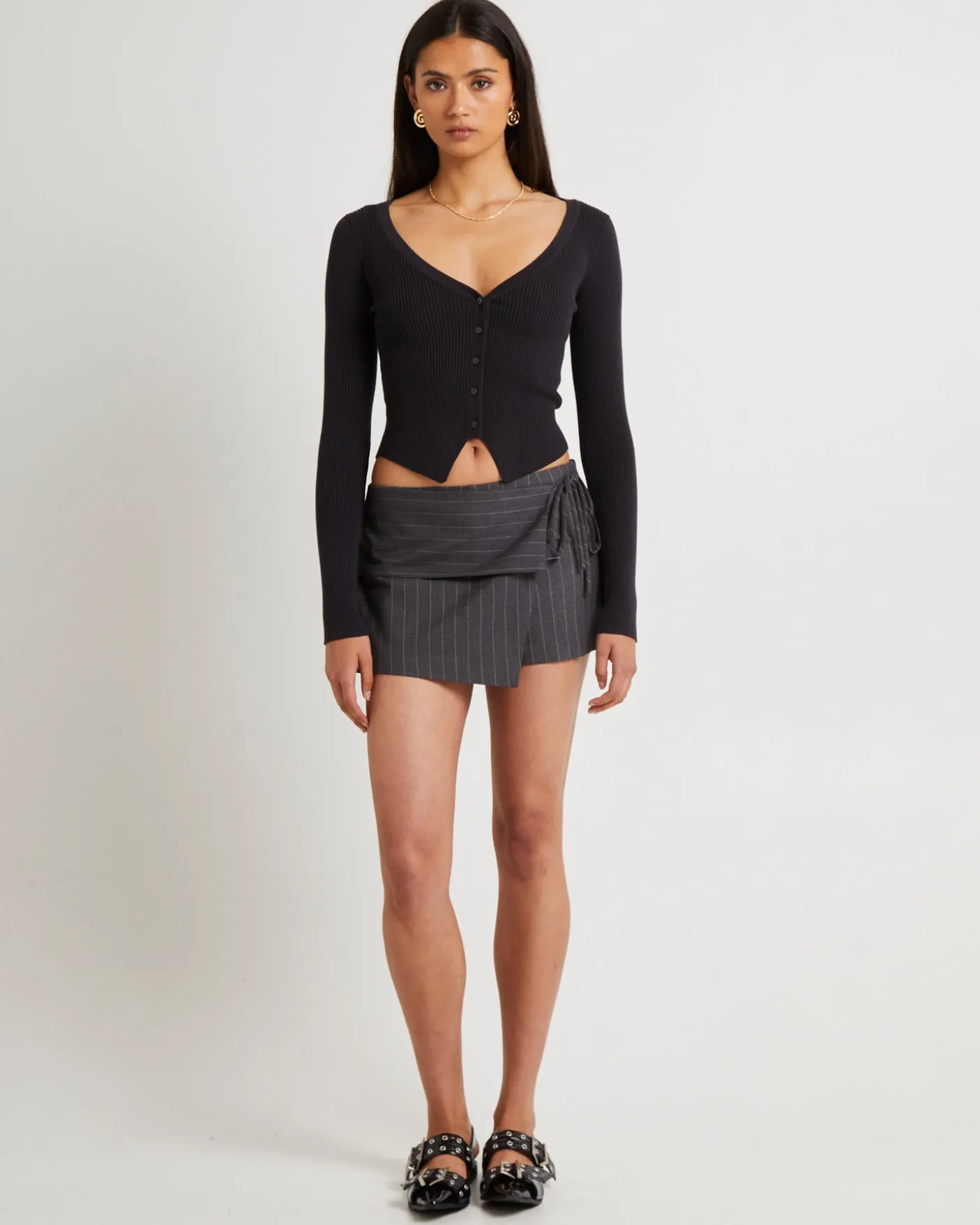 Kelse Knitted Button LS