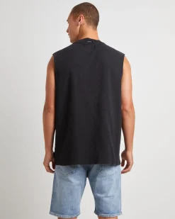 Kerning Muscle Tee in Black