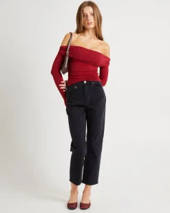 Kia Cold Shoulder Ruch Top