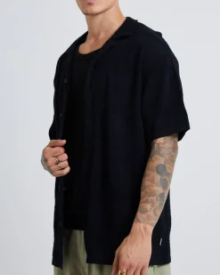 Knitted Short Sleeve Resort Shirt