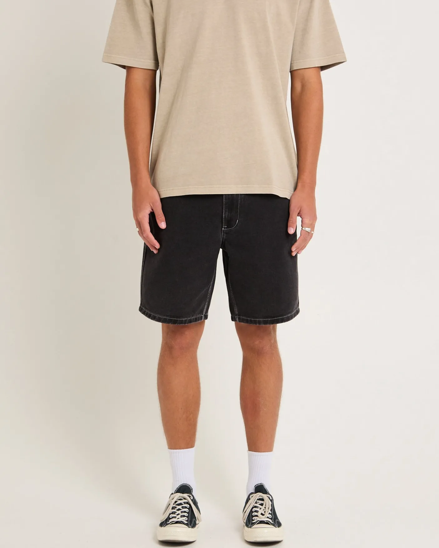 Knocker Contrast Vintage Denim Shorts