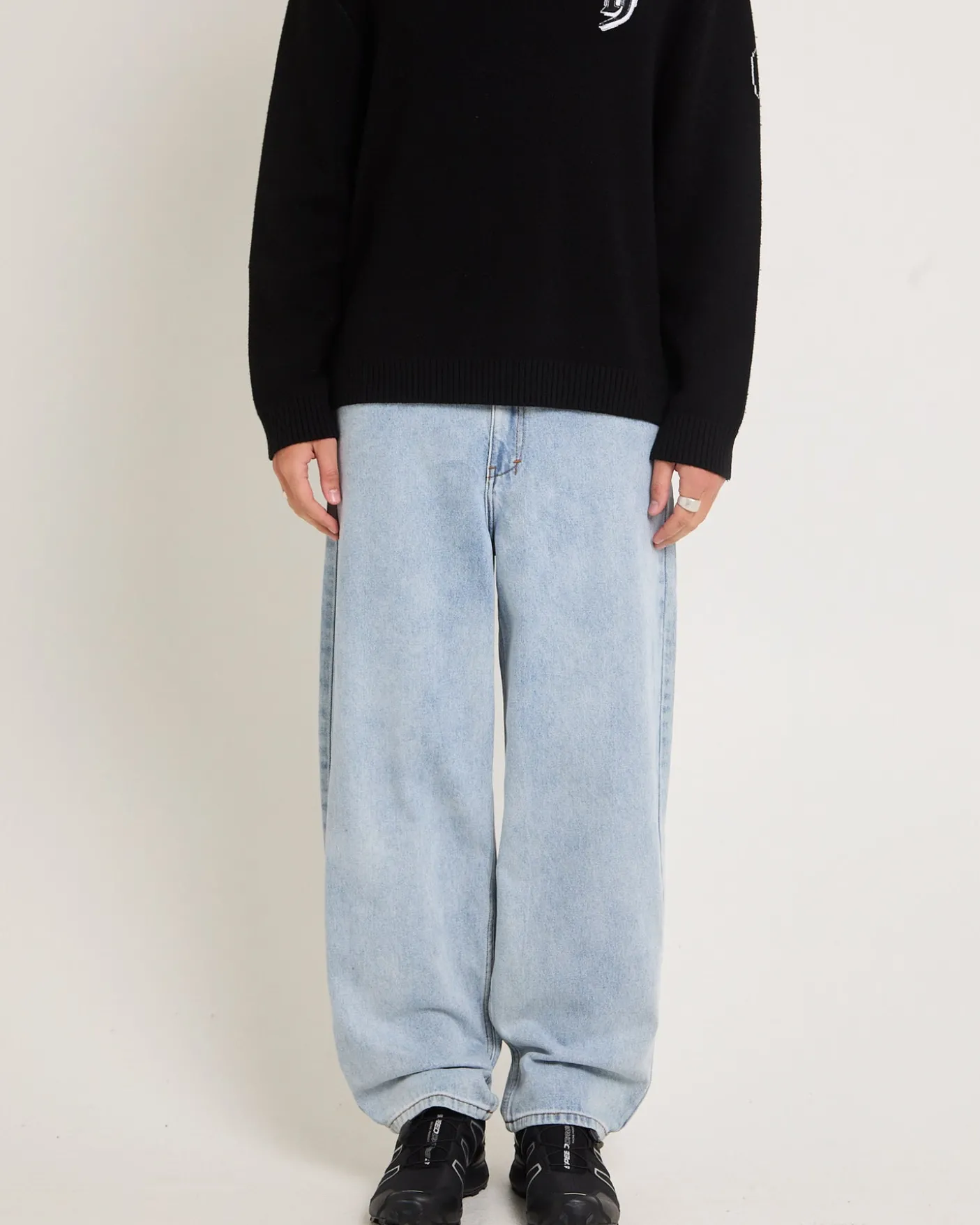 Knocker Wide Leg Denim Jeans