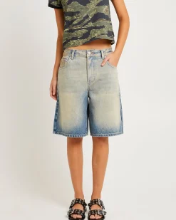 Kourtney Longline Denim Jorts