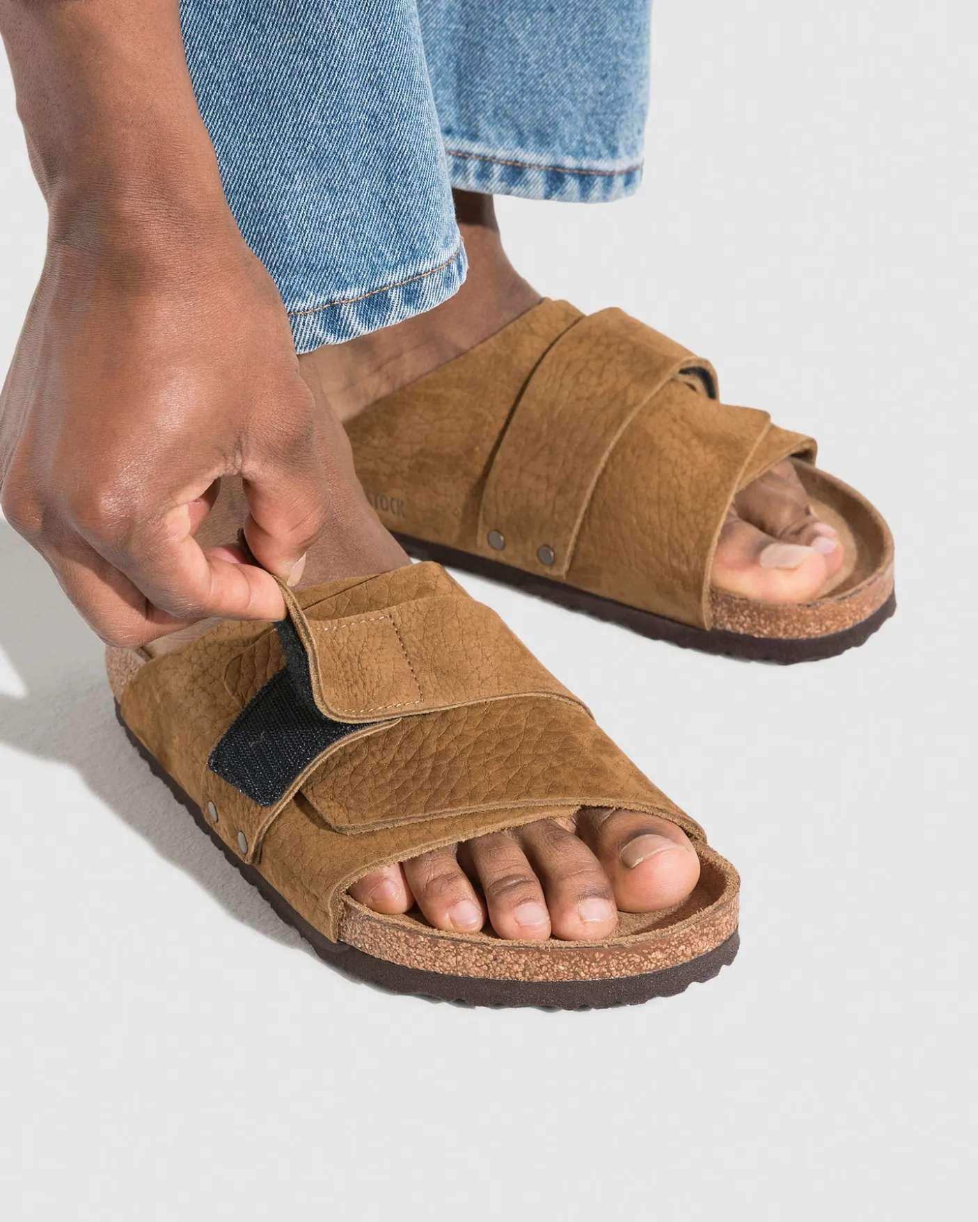 Kyoto Desert Buck Tea Nubuck Sandals