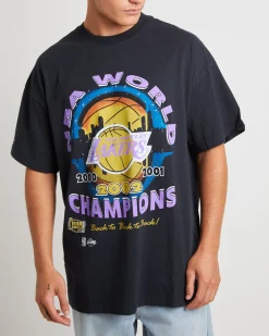 Lakers Final Champions T-Shirt in Faded Black