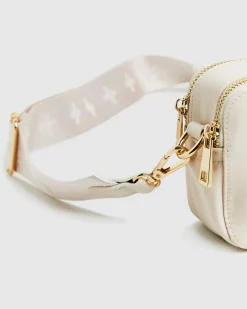 Laroi Cross Body Bag in Bisque Nylon Gold