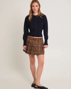 Lassen Check Pleated Mini Skirt