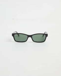 Le Sustain Plateaux Sunglasses in Black/Khaki Mono