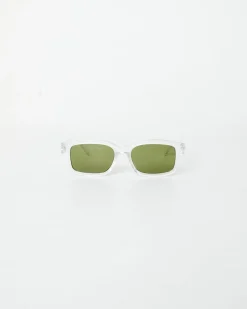 Le Sustain Recarmito Sunglasses in Crystal Clear Moss