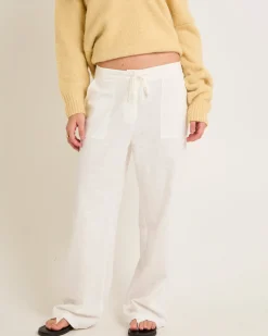 Lenny Linen Patch Pocket Pants