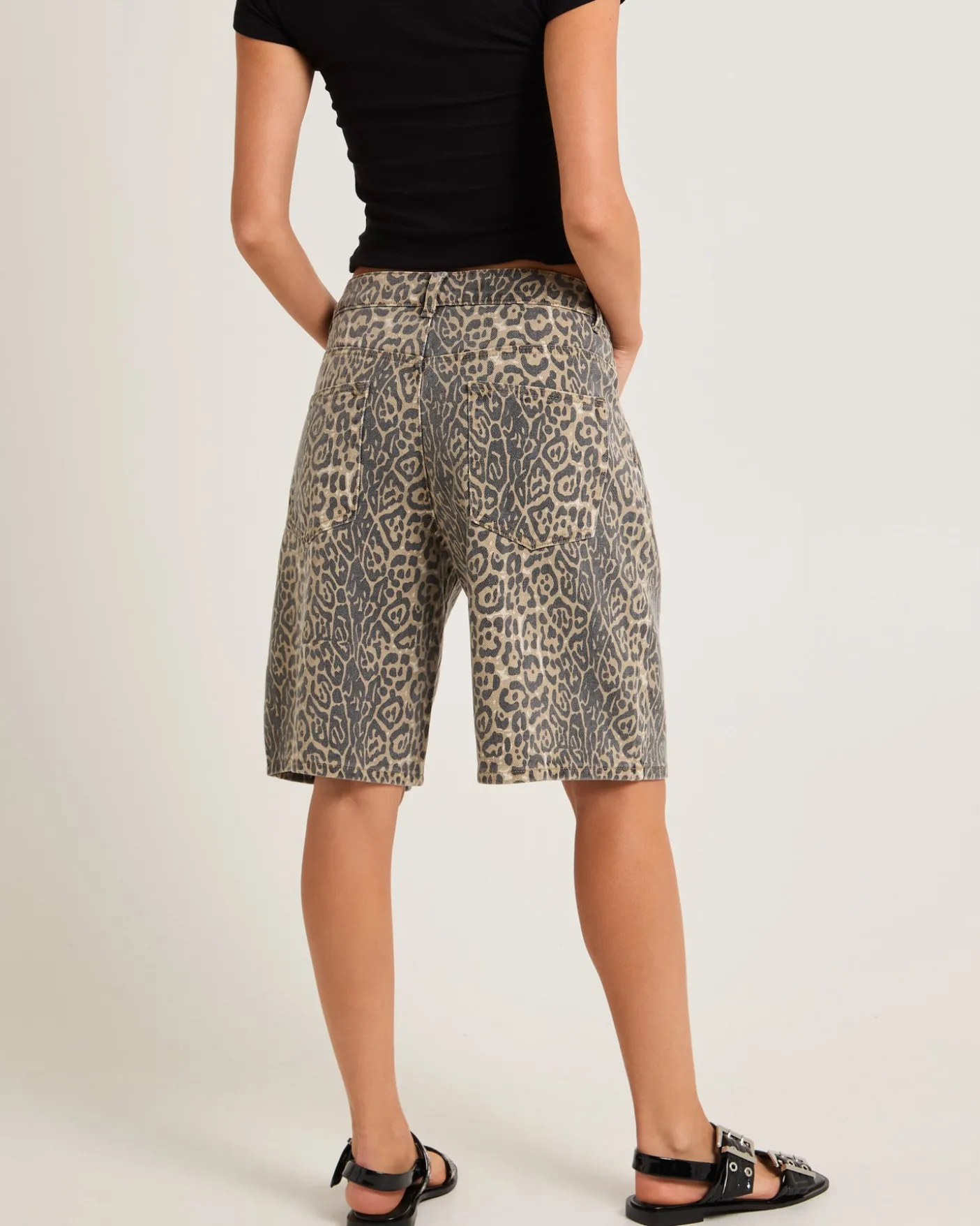 Leopard Denim Jorts