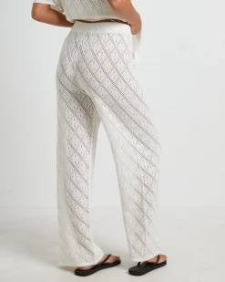 Lexi Crochet Pants in White