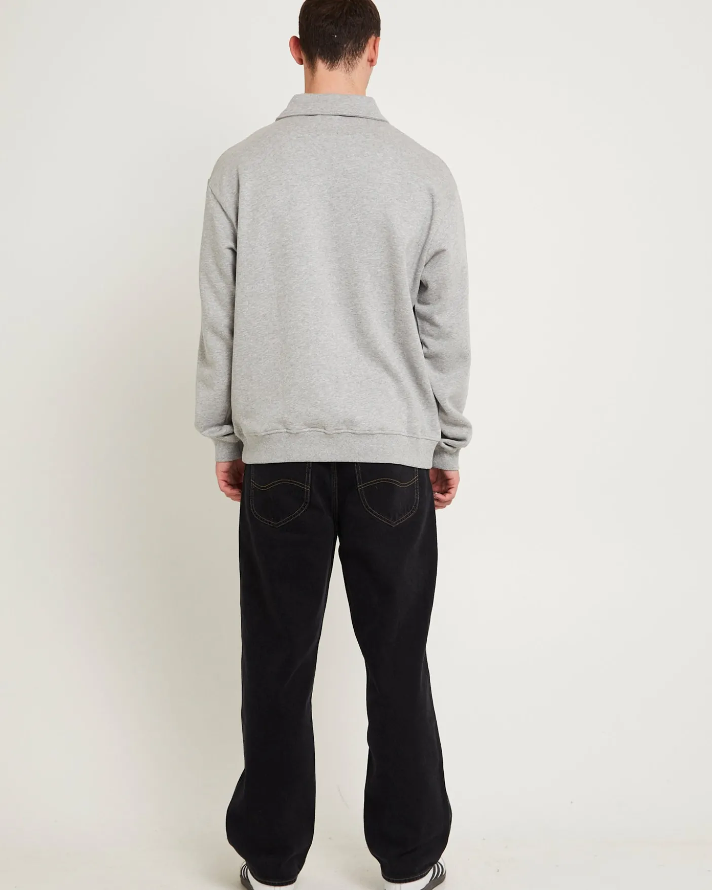 L-Four Baggy Denim Jeans Black Superused