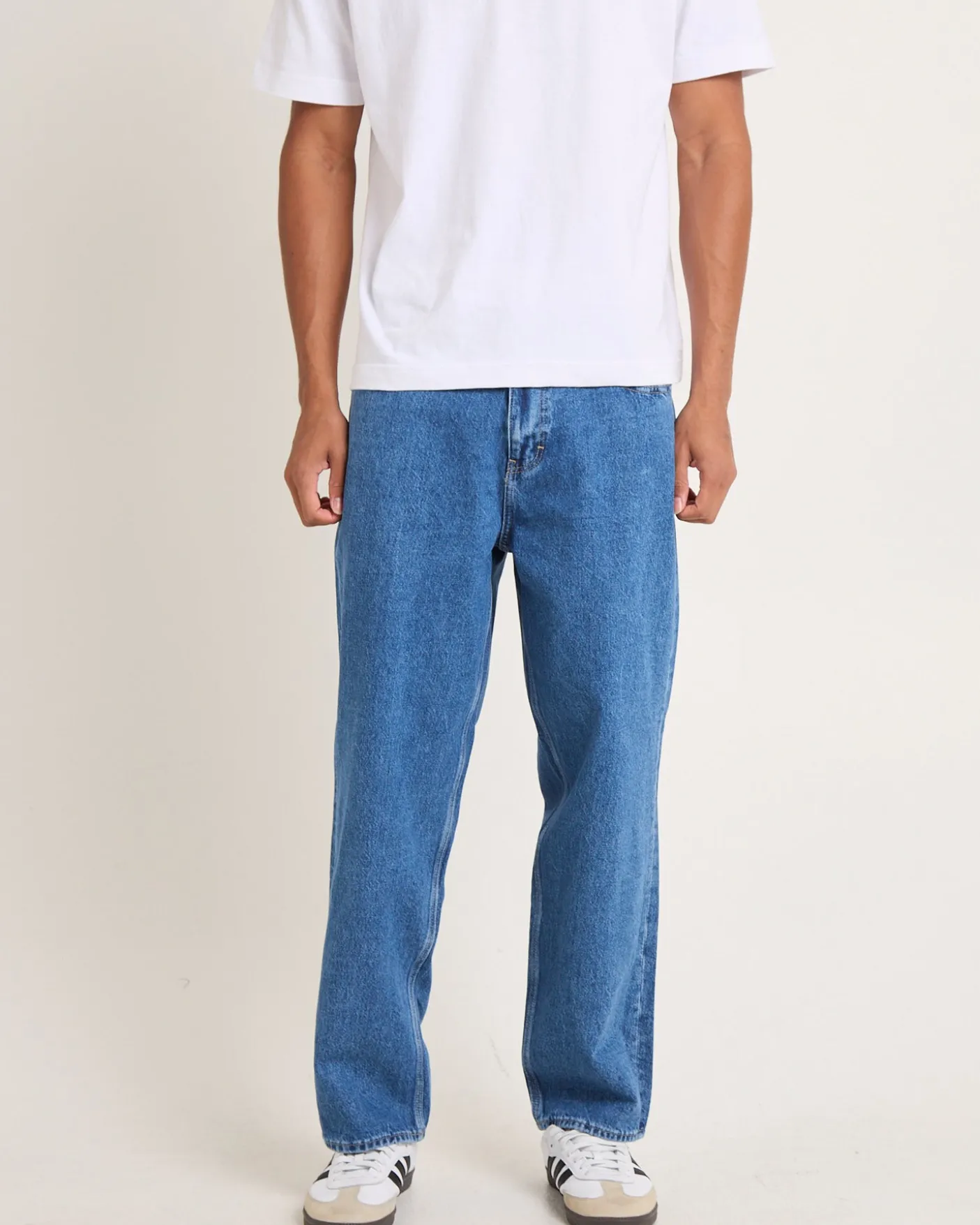 L-Four Baggy Denim Jeans Rooftop Blue