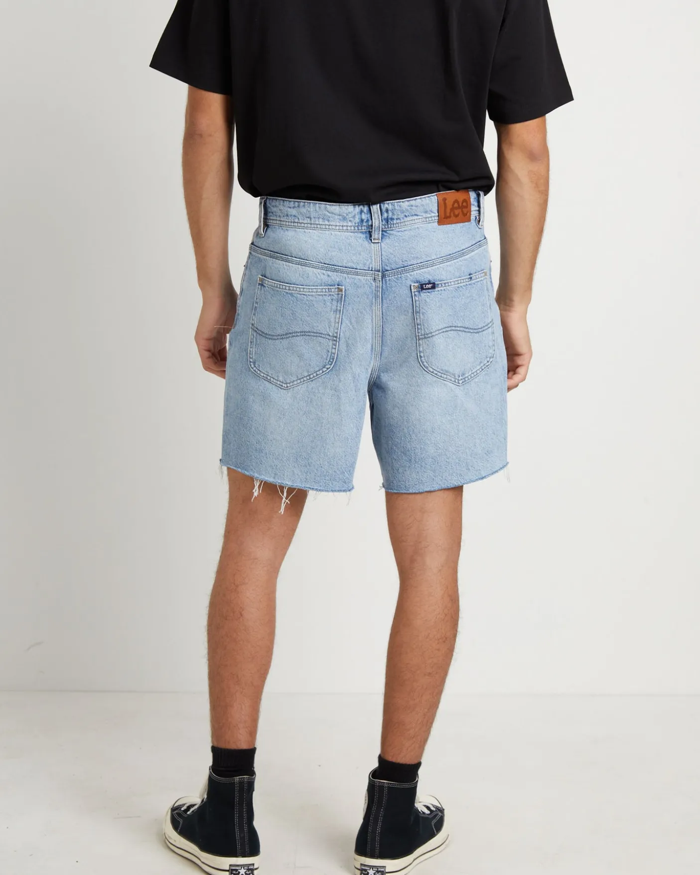L-Four Baggy Denim Shorts in Raider