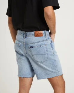 L-Four Baggy Denim Shorts in Raider