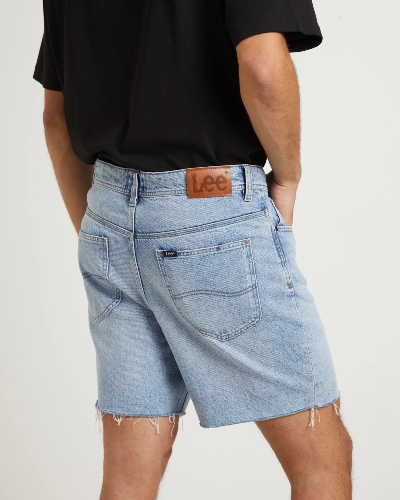 L-Four Baggy Denim Shorts in Raider