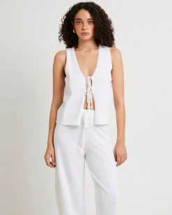 Libby Tie Front Knit Top