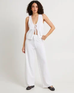 Libby Tie Front Knit Top