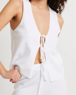 Libby Tie Front Knit Top