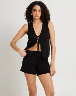 Libby Tie Front Knit Top