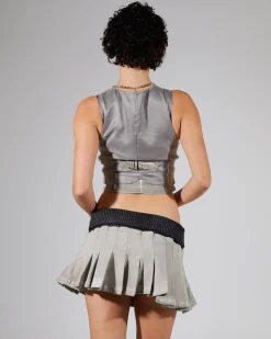 Lila Dirty Wash Waistcoat