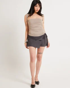 Lila Sweatheart Neck Top