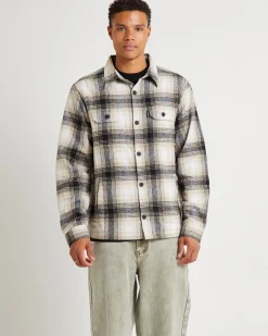 Lined Overshirt Black/Tan