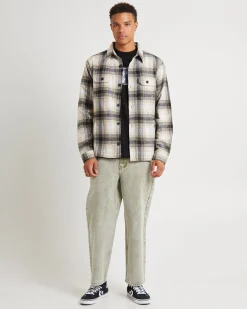 Lined Overshirt Black/Tan