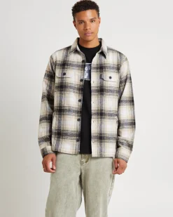 Lined Overshirt Black/Tan
