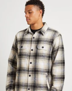 Lined Overshirt Black/Tan