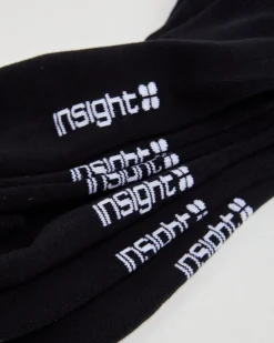 Logo Crew Socks 3 Pack Black