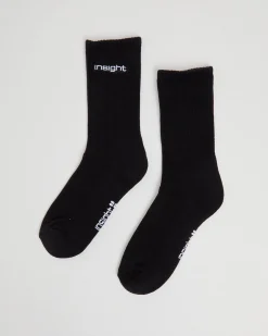 Logo Crew Socks 3 Pack Black