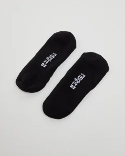 Logo Invisible Socks 3 Pack Black