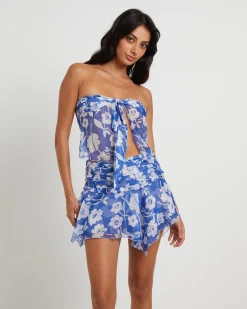 Lolita Baby Lock Bandeau Sheer Top in Tropical