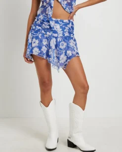 Lolita Flippy Mini Skirt in Tropical