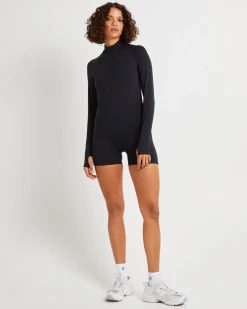 Long Sleeve Zip Unitard