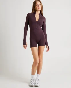 Long Sleeve Zip Unitard